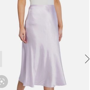 Vince satin slip midi skirt